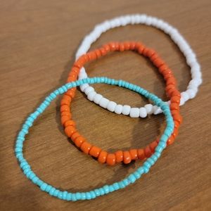 Handmade Glass Bead Stackable Bracelets